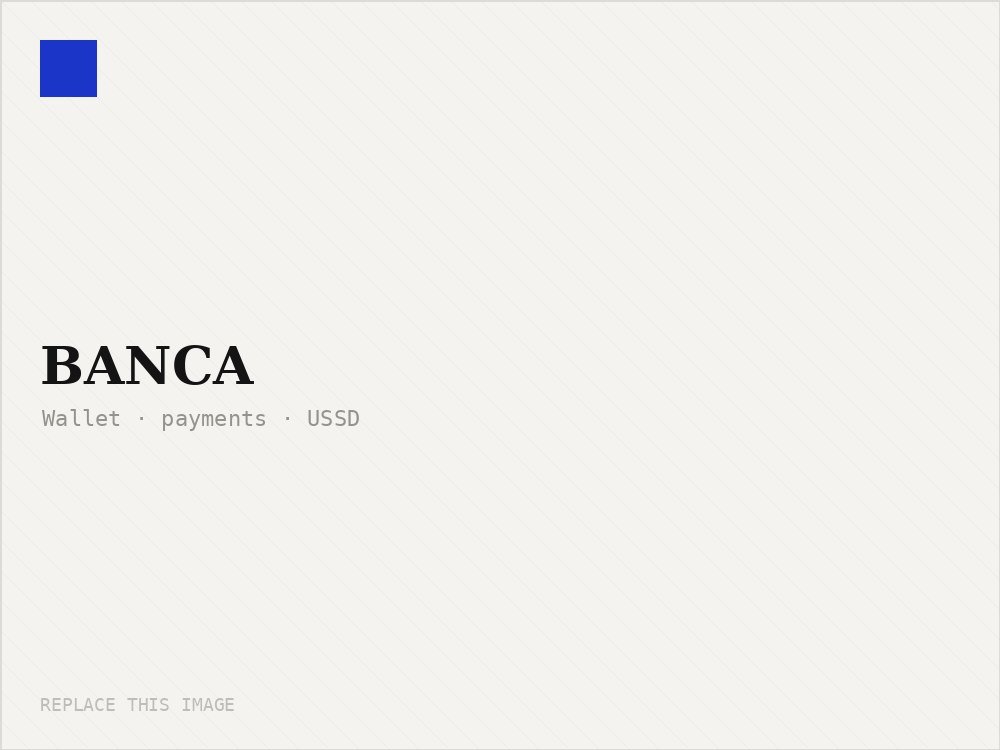 BANCA — product imagery